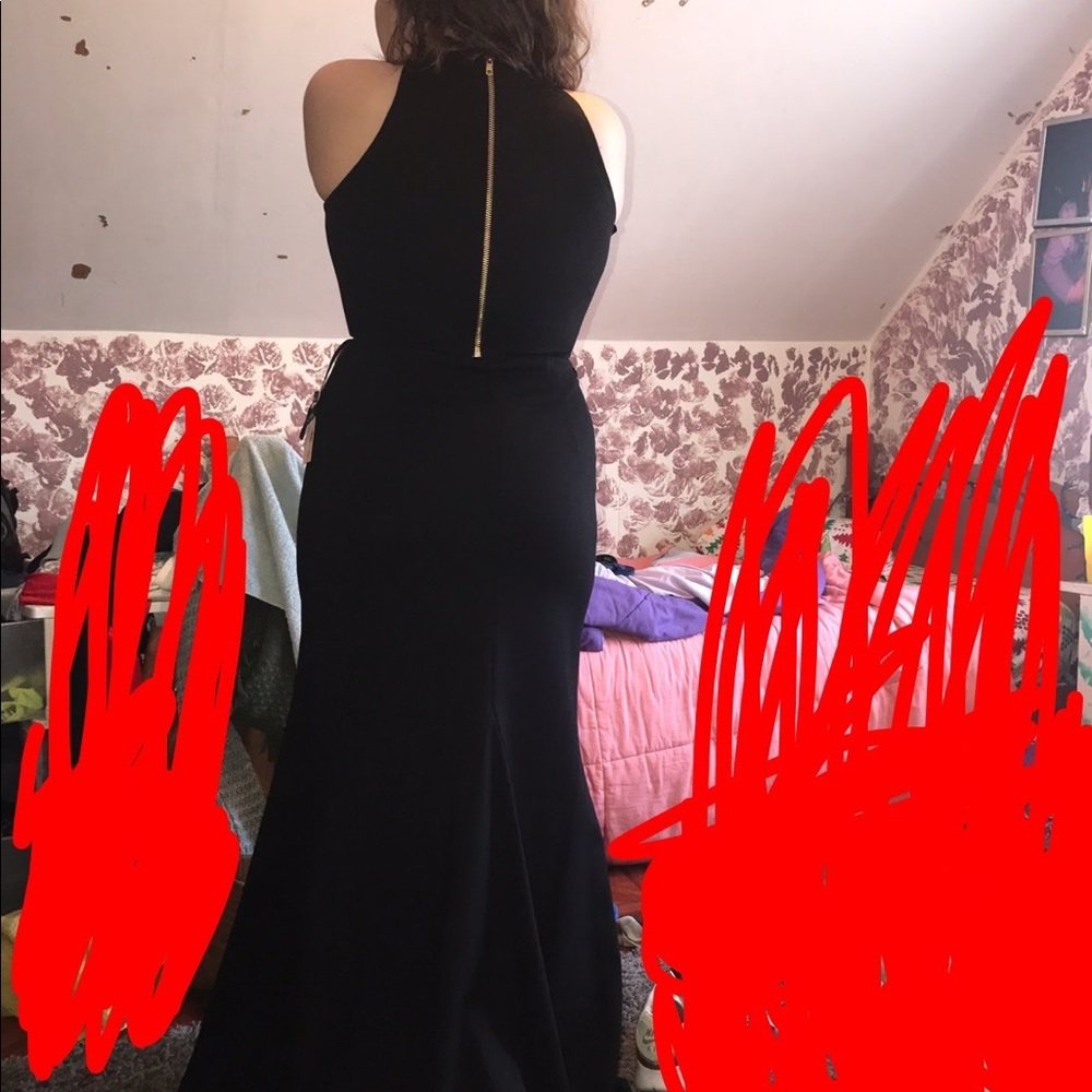 SHERRI HILL Two piece Black prom dress